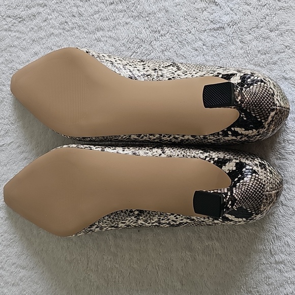 NEW Steve Madden Nathalia Snakeskin Pointed Toe Faux Suede Pump Size 8 - Picture 12 of 15